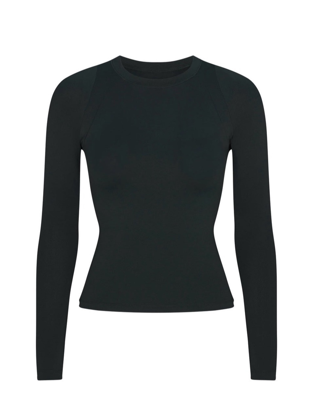 SKIMS Airy Long Sleeve Crew Neck Top | Dark Teal | S | NWT 🏷️ - Picture 6 of 10